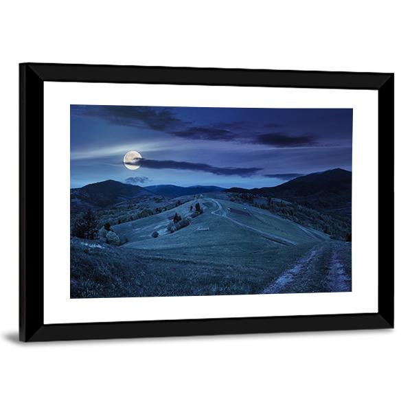 Village Near Forest In Mountains Canvas Wall Art-3 Horizontal-Gallery Wrap-25" x 16"-Tiaracle