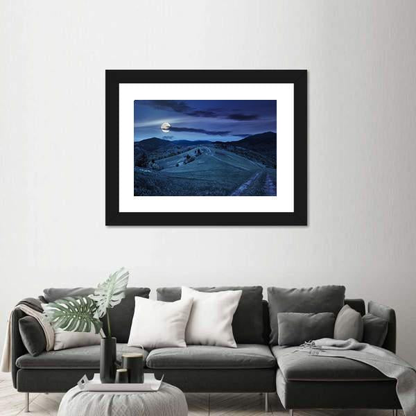 Village Near Forest In Mountains Canvas Wall Art-3 Horizontal-Gallery Wrap-25" x 16"-Tiaracle