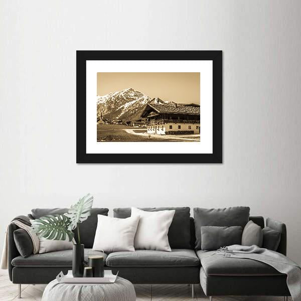 Village Pertisau In Austria Canvas Wall Art-3 Horizontal-Gallery Wrap-25" x 16"-Tiaracle