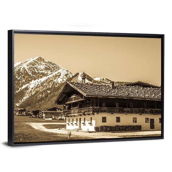 Village Pertisau In Austria Panoramic Canvas Wall Art-1 Piece-36" x 12"-Tiaracle