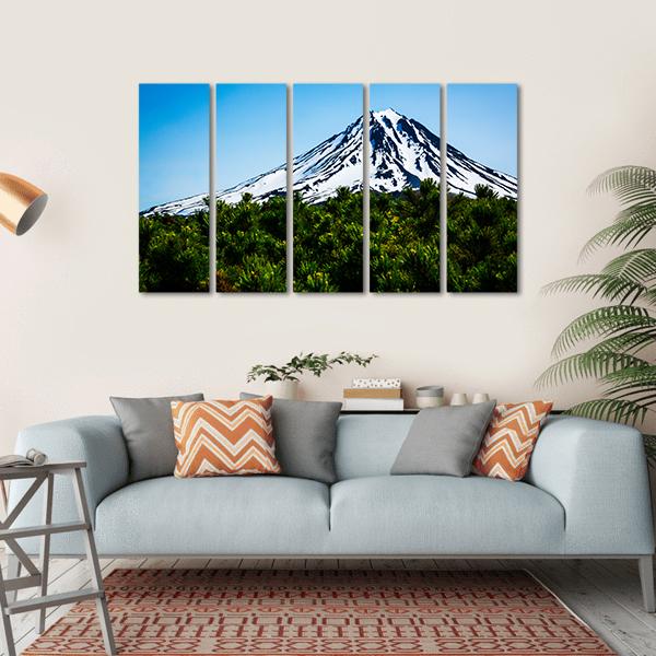 Viluchinskiy Volcano Kamchatka In Russia Canvas Wall Art-5 Horizontal-Gallery Wrap-22" x 12"-Tiaracle