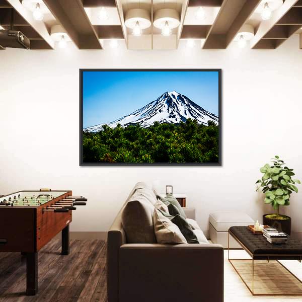 Viluchinskiy Volcano Kamchatka In Russia Canvas Wall Art-5 Horizontal-Gallery Wrap-22" x 12"-Tiaracle