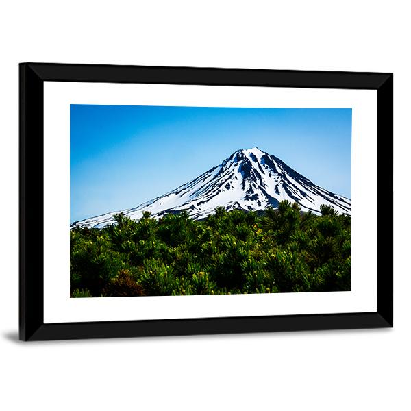 Viluchinskiy Volcano Kamchatka In Russia Canvas Wall Art-3 Horizontal-Gallery Wrap-25" x 16"-Tiaracle