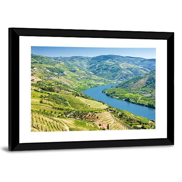 Vineyards In Douro Valley Panoramic Canvas Wall Art-1 Piece-36" x 12"-Tiaracle