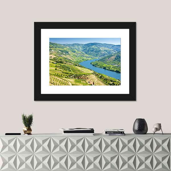 Vineyards In Douro Valley Panoramic Canvas Wall Art-1 Piece-36" x 12"-Tiaracle
