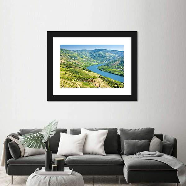 Vineyards In Douro Valley Panoramic Canvas Wall Art-1 Piece-36" x 12"-Tiaracle
