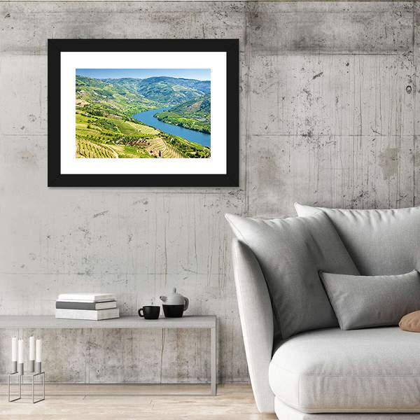 Vineyards In Douro Valley Panoramic Canvas Wall Art-1 Piece-36" x 12"-Tiaracle