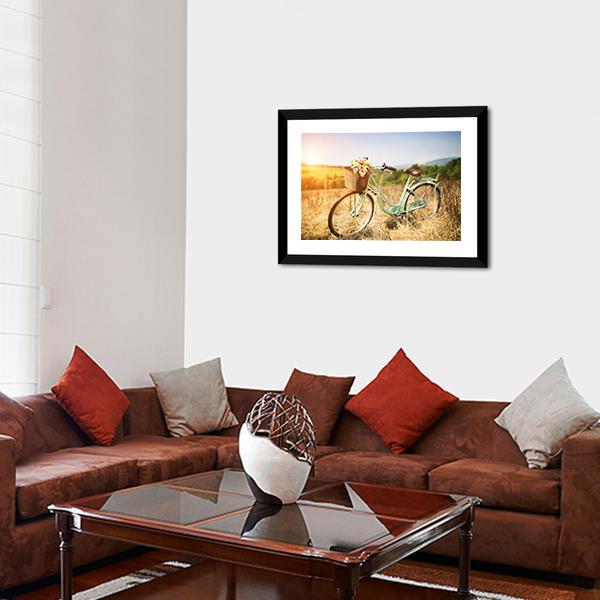 Vintage Bicycle Canvas Wall Art-5 Horizontal-Gallery Wrap-22" x 12"-Tiaracle