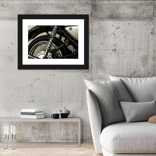 Vintage Motorcycle Detail Canvas Wall Art-3 Horizontal-Gallery Wrap-25" x 16"-Tiaracle