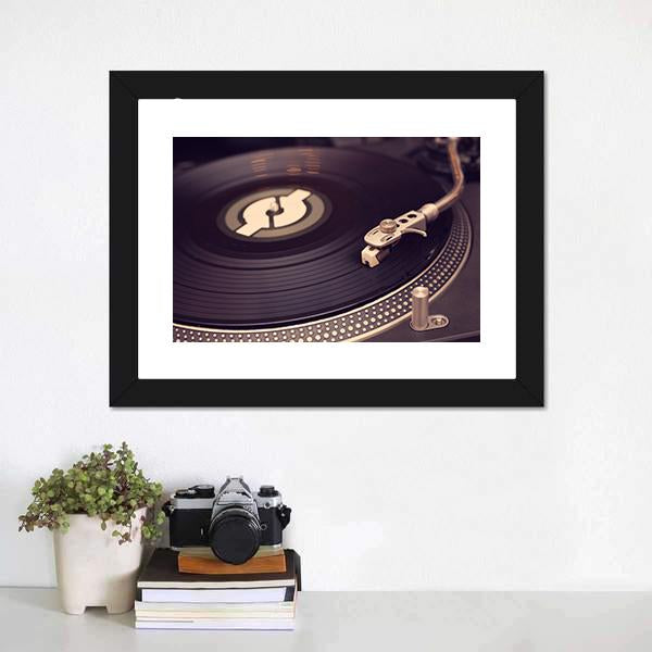 Vinyl Player Canvas Wall Art-3 Horizontal-Gallery Wrap-25" x 16"-Tiaracle