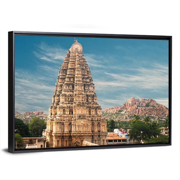 Virupaksha Temple Hampi Canvas Wall Art-3 Horizontal-Gallery Wrap-25" x 16"-Tiaracle