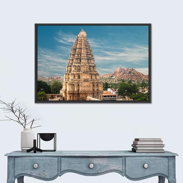 Virupaksha Temple Hampi Canvas Wall Art-3 Horizontal-Gallery Wrap-25" x 16"-Tiaracle