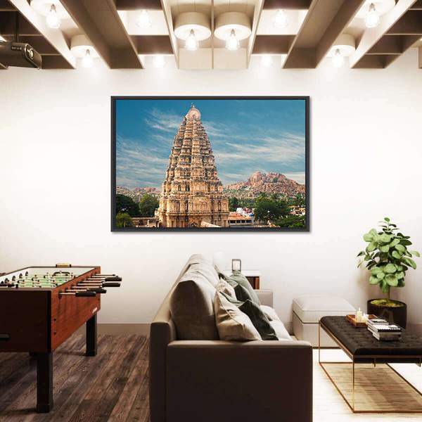 Virupaksha Temple Hampi Canvas Wall Art-3 Horizontal-Gallery Wrap-25" x 16"-Tiaracle
