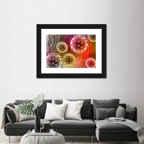 Virus Canvas Wall Art-3 Horizontal-Gallery Wrap-25" x 16"-Tiaracle