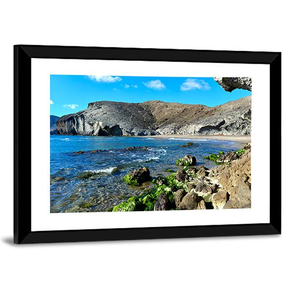 Volcanic Rock Formations In Spain Canvas Wall Art-3 Horizontal-Gallery Wrap-25" x 16"-Tiaracle