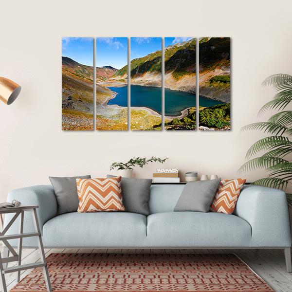 Volcano Landscape With Lake On Kamchatka Russia Canvas Wall Art-5 Horizontal-Gallery Wrap-22" x 12"-Tiaracle