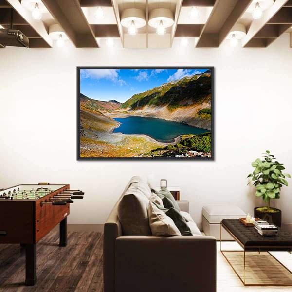 Volcano Landscape With Lake On Kamchatka Russia Canvas Wall Art-3 Horizontal-Gallery Wrap-25" x 16"-Tiaracle