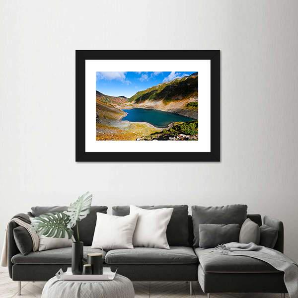 Volcano Landscape With Lake On Kamchatka Russia Canvas Wall Art-3 Horizontal-Gallery Wrap-25&quot; x 16&quot;-Tiaracle