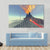 Volcano With Fire Smoke And Lava Canvas Wall Art-3 Horizontal-Gallery Wrap-37" x 24"-Tiaracle