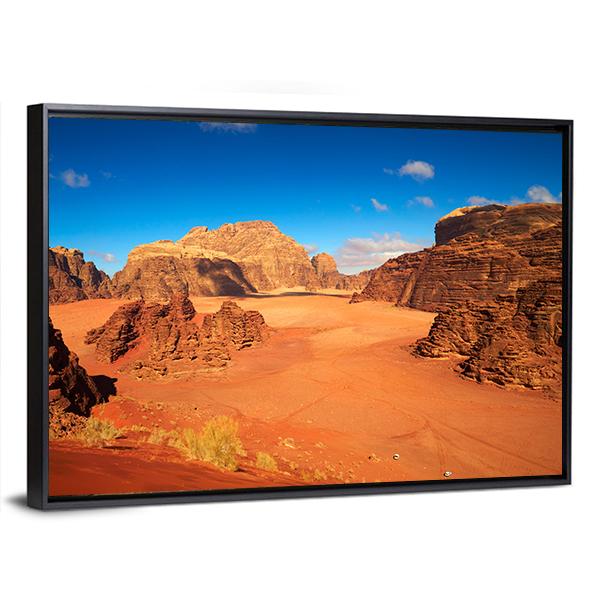 Wadi Rum Desert Jordan Canvas Wall Art-3 Horizontal-Gallery Wrap-25" x 16"-Tiaracle