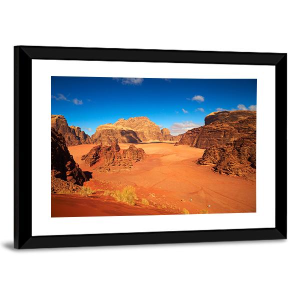 Wadi Rum Desert Jordan Canvas Wall Art-3 Horizontal-Gallery Wrap-25" x 16"-Tiaracle