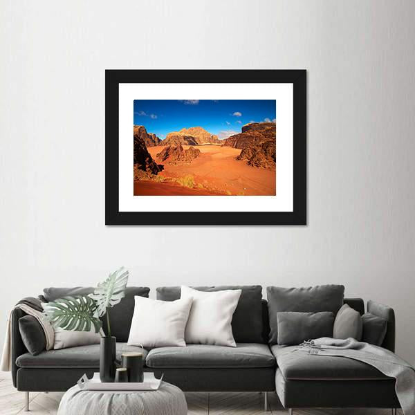 Wadi Rum Desert Jordan Canvas Wall Art-3 Horizontal-Gallery Wrap-25" x 16"-Tiaracle