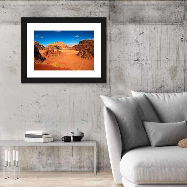 Wadi Rum Desert Jordan Canvas Wall Art-3 Horizontal-Gallery Wrap-25" x 16"-Tiaracle