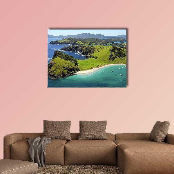 Waewaetorea Island Canvas Wall Art-1 Piece-Gallery Wrap-48&quot; x 32&quot;-Tiaracle