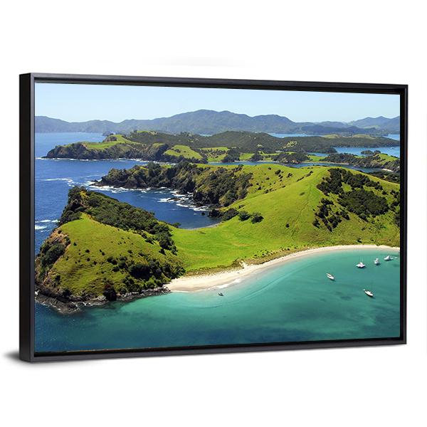 Waewaetorea Island Panoramic Canvas Wall Art-1 Piece-36" x 12"-Tiaracle