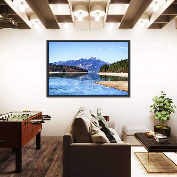 Walchensee Lake In Bavaria Canvas Wall Art-3 Horizontal-Gallery Wrap-25" x 16"-Tiaracle