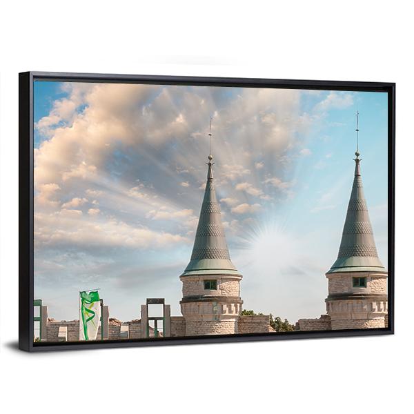 Walls Of Quebec City Canvas Wall Art-3 Horizontal-Gallery Wrap-25" x 16"-Tiaracle