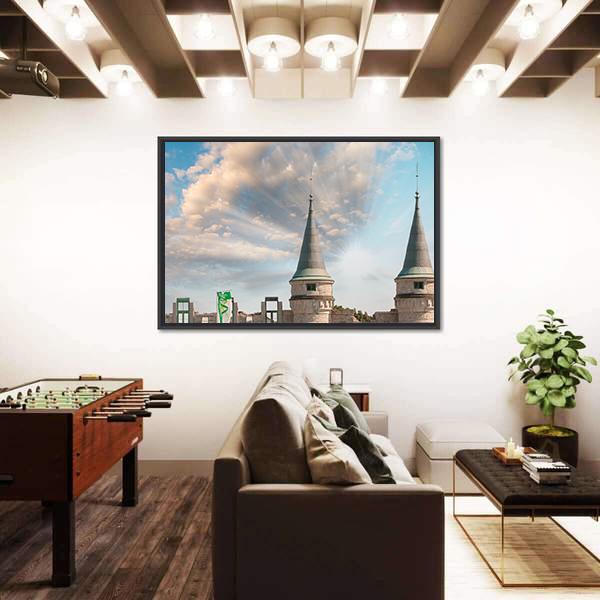 Walls Of Quebec City Canvas Wall Art-3 Horizontal-Gallery Wrap-25" x 16"-Tiaracle