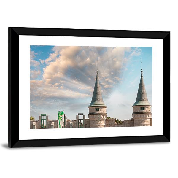 Walls Of Quebec City Canvas Wall Art-3 Horizontal-Gallery Wrap-25" x 16"-Tiaracle