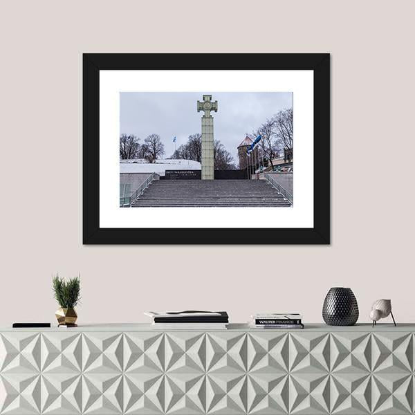 War Of Independence Victory Column Canvas Wall Art-1 Piece-Framed Print-20" x 16"-Tiaracle
