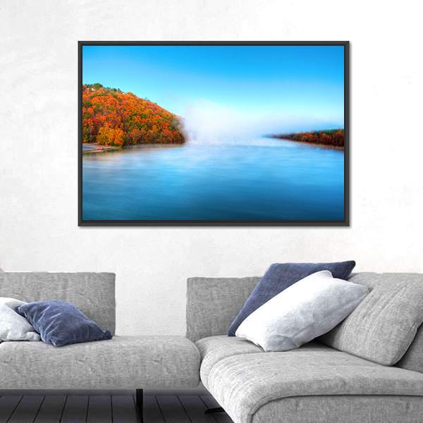 Warm Waters Of The Arkansas River Canvas Wall Art-3 Horizontal-Gallery Wrap-25" x 16"-Tiaracle