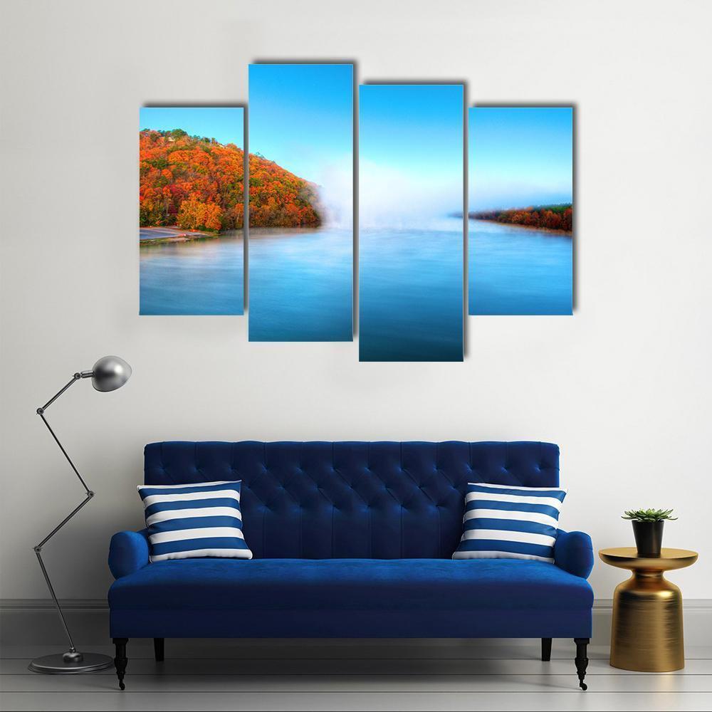Warm Waters Of The Arkansas River Canvas Wall Art-4 Pop-Gallery Wrap-50" x 32"-Tiaracle