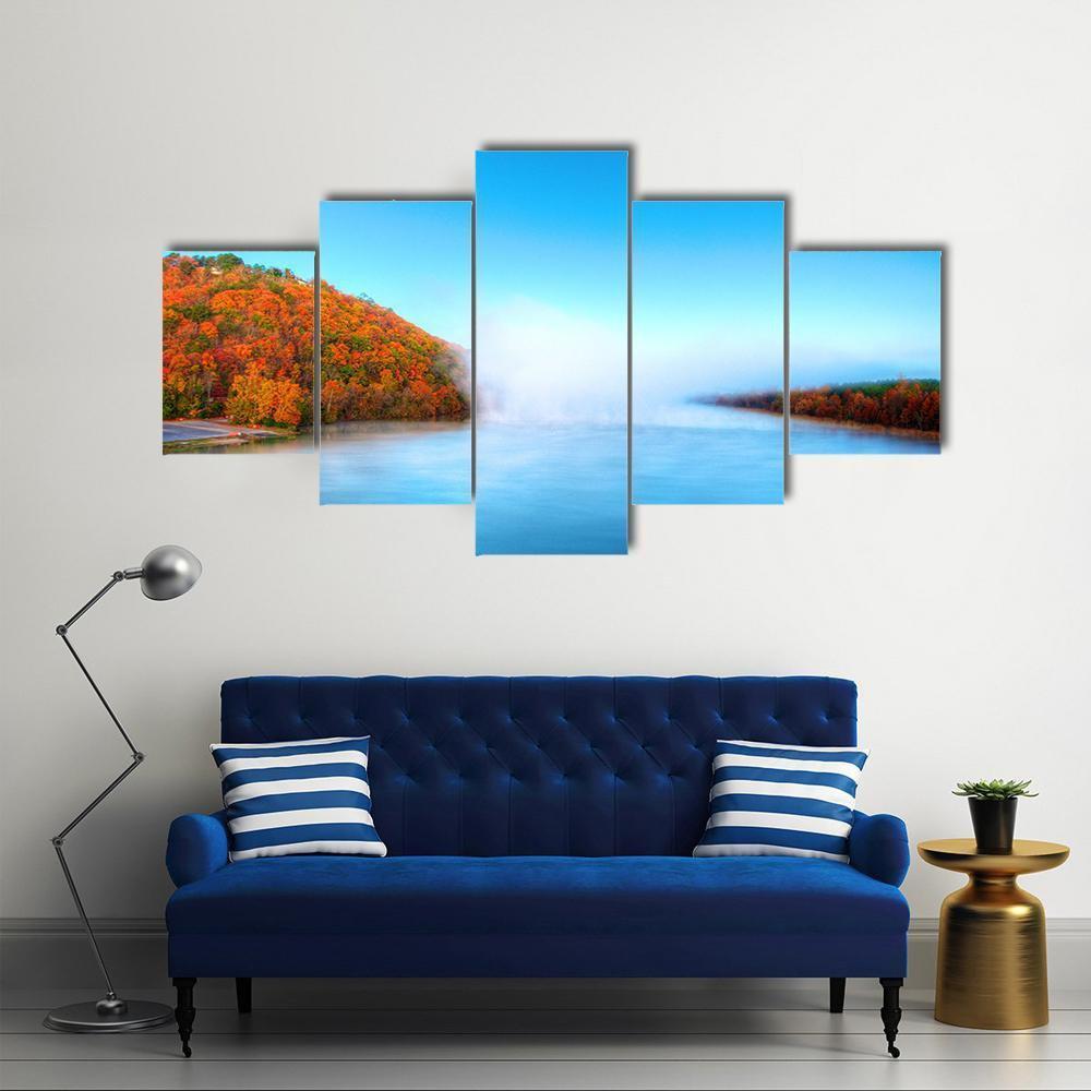 Warm Waters Of The Arkansas River Canvas Wall Art-5 Star-Gallery Wrap-62" x 32"-Tiaracle