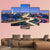 Washington D.C. Skyline With Highways Canvas Wall Art-5 Star-Gallery Wrap-62" x 32"-Tiaracle