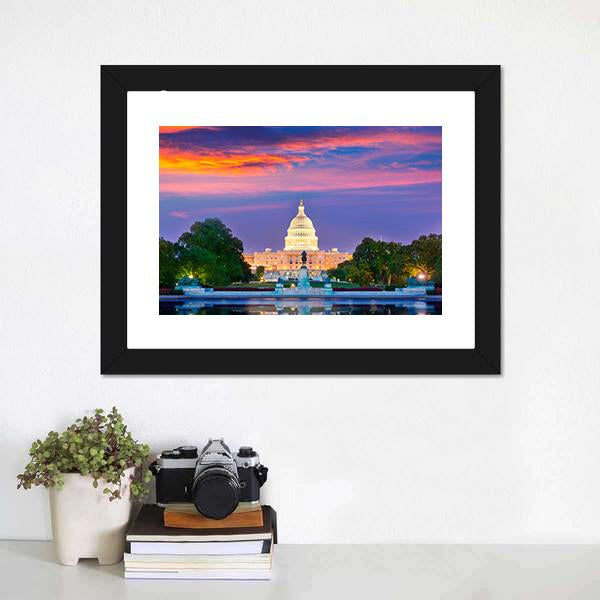 Washington DC Canvas Wall Art-3 Horizontal-Gallery Wrap-25" x 16"-Tiaracle