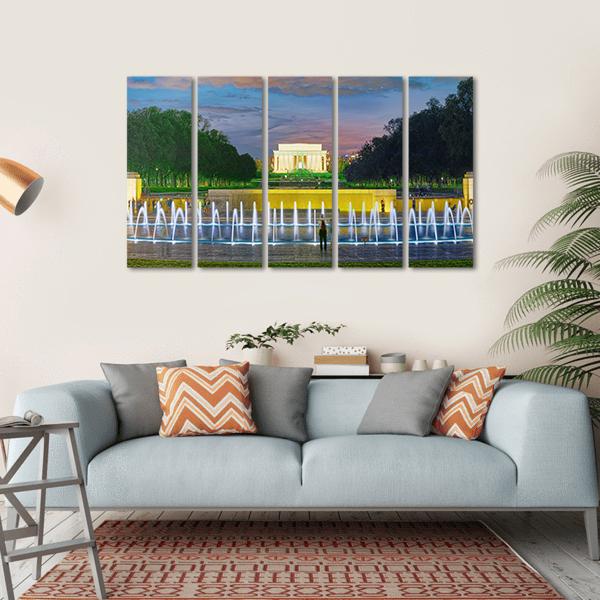 Washington Monument Canvas Wall Art-5 Horizontal-Gallery Wrap-22" x 12"-Tiaracle