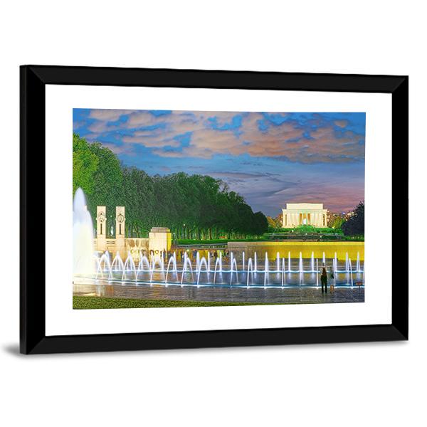 Washington Monument Canvas Wall Art-5 Horizontal-Gallery Wrap-22" x 12"-Tiaracle