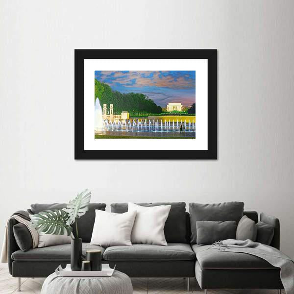 Washington Monument Canvas Wall Art-5 Horizontal-Gallery Wrap-22" x 12"-Tiaracle