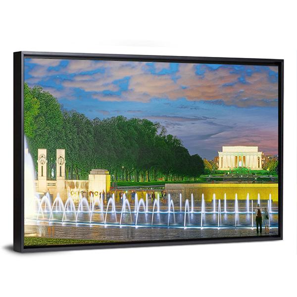 Washington Monument Canvas Wall Art-5 Horizontal-Gallery Wrap-22" x 12"-Tiaracle