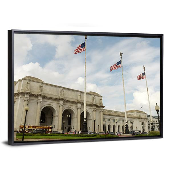 Washington Union Station Canvas Wall Art-3 Horizontal-Gallery Wrap-25" x 16"-Tiaracle