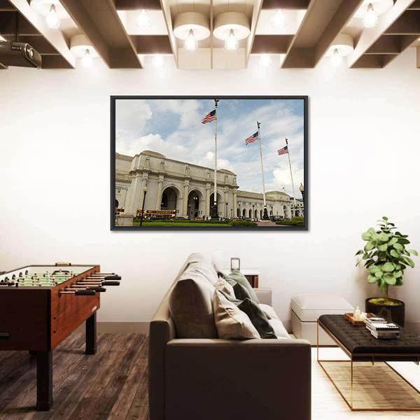 Washington Union Station Canvas Wall Art-3 Horizontal-Gallery Wrap-25" x 16"-Tiaracle