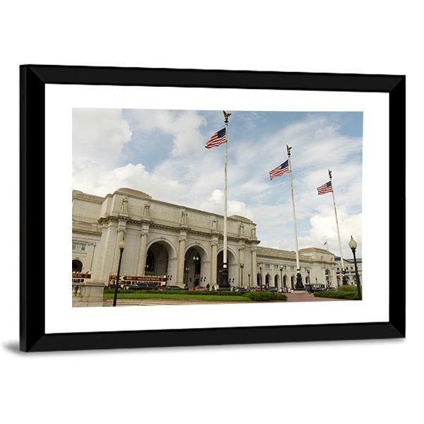 Washington Union Station Canvas Wall Art-3 Horizontal-Gallery Wrap-25" x 16"-Tiaracle