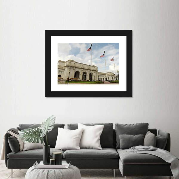 Washington Union Station Canvas Wall Art-3 Horizontal-Gallery Wrap-25" x 16"-Tiaracle