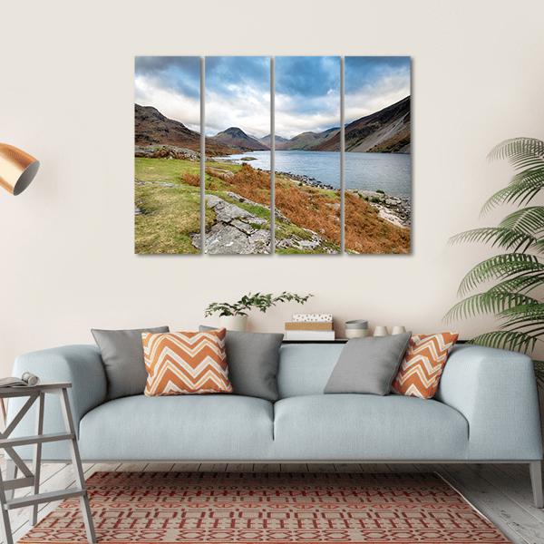 Wastwater In The Lake District Canvas Wall Art-4 Horizontal-Gallery Wrap-34" x 24"-Tiaracle