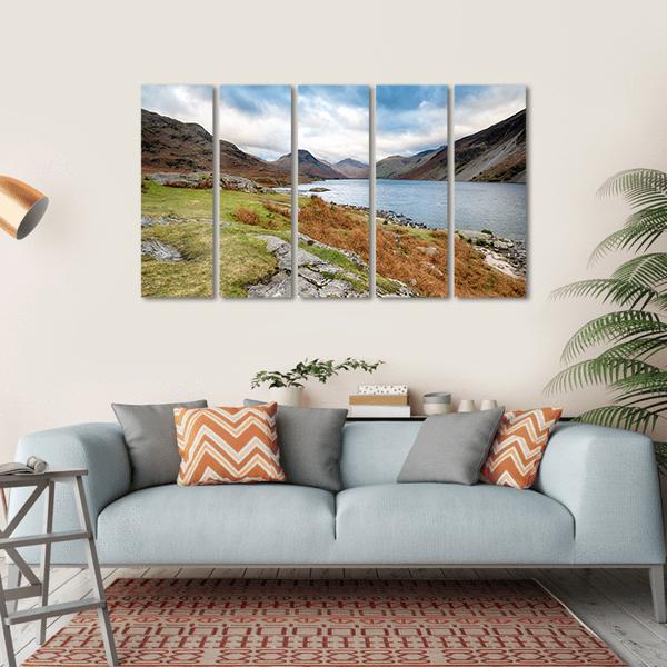 Wastwater In The Lake District Canvas Wall Art-5 Horizontal-Gallery Wrap-22" x 12"-Tiaracle