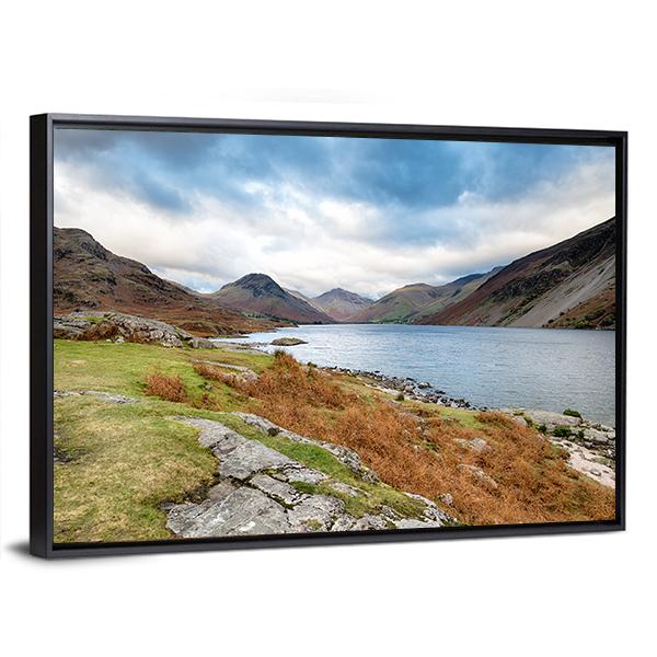 Wastwater In The Lake District Canvas Wall Art-3 Horizontal-Gallery Wrap-25" x 16"-Tiaracle